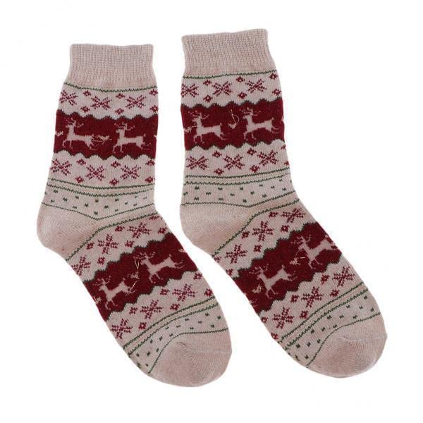 Calandis? 2Xwool Blend Cozy Crew Socks Causal Winter Christmas Ankle Socks Khaki | Socks | Hosiery & Socks | Womens Clothing | C