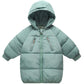 Lanbaosi Baby Boys Girls Winter Coat Toddler Kids Warm Hooded Jacket Outerwear Green