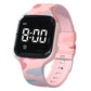 E-Vibra Vibrating Alarm, Potty Training Watch - Water Resistant Medical Reminder With Timer (Pink Camouflage)