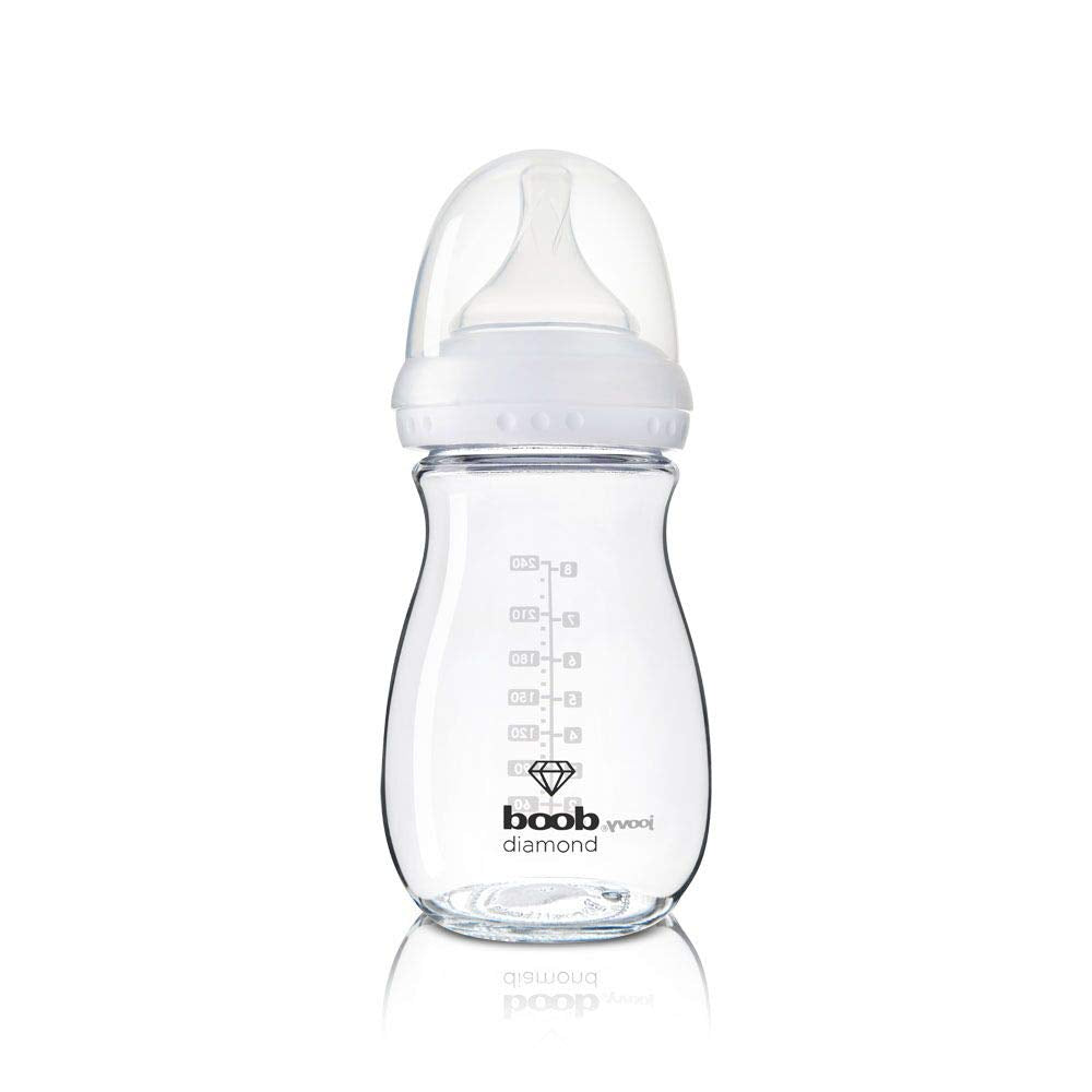 Joovy Boob Diamond 8 Ounce 3 Piece With Pink Sleeve, 1.44 Pounds