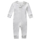 Owlivia Organic Cotton Baby Boy Girl Zip Up Sleep N Play, Footless, Long Sleeve(0-3 Months, Ivory White)
