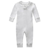 Owlivia Organic Cotton Baby Boy Girl Zip Up Sleep N Play, Footless, Long Sleeve(12-18 Months, Off-White)