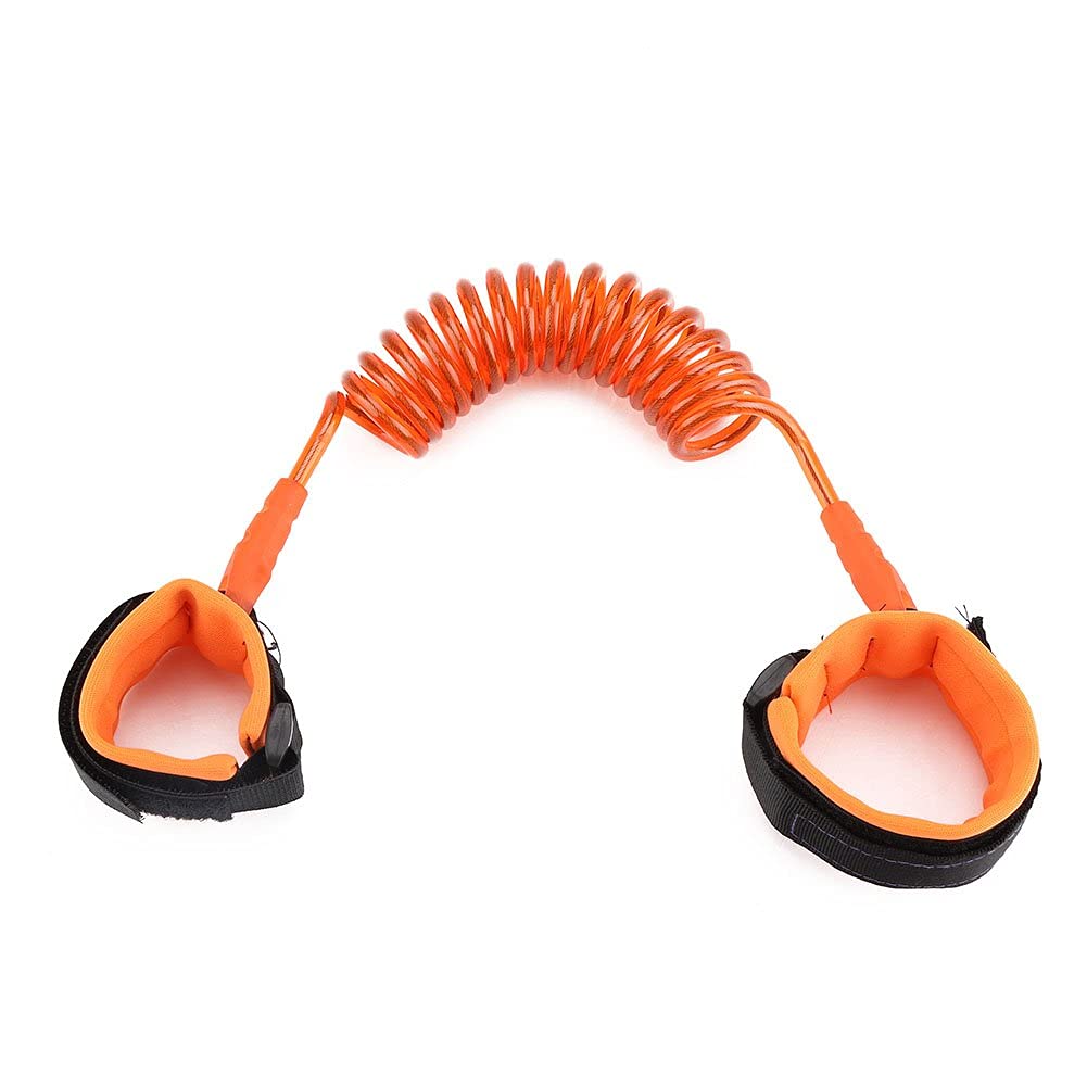 Syga 1.5 Meter Anti Lost Safety Wrist Bracelet For Baby Child,With Extra Long Harness Strap Walking Hand Belt(Orange)