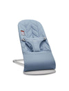 BabyBjrn Bouncer Bliss, Blue, Woven, Petal Quilt | 2-in-1 Adjustable Baby Bouncer Seat and Toddler Chair, Newborn to Toddler (8-