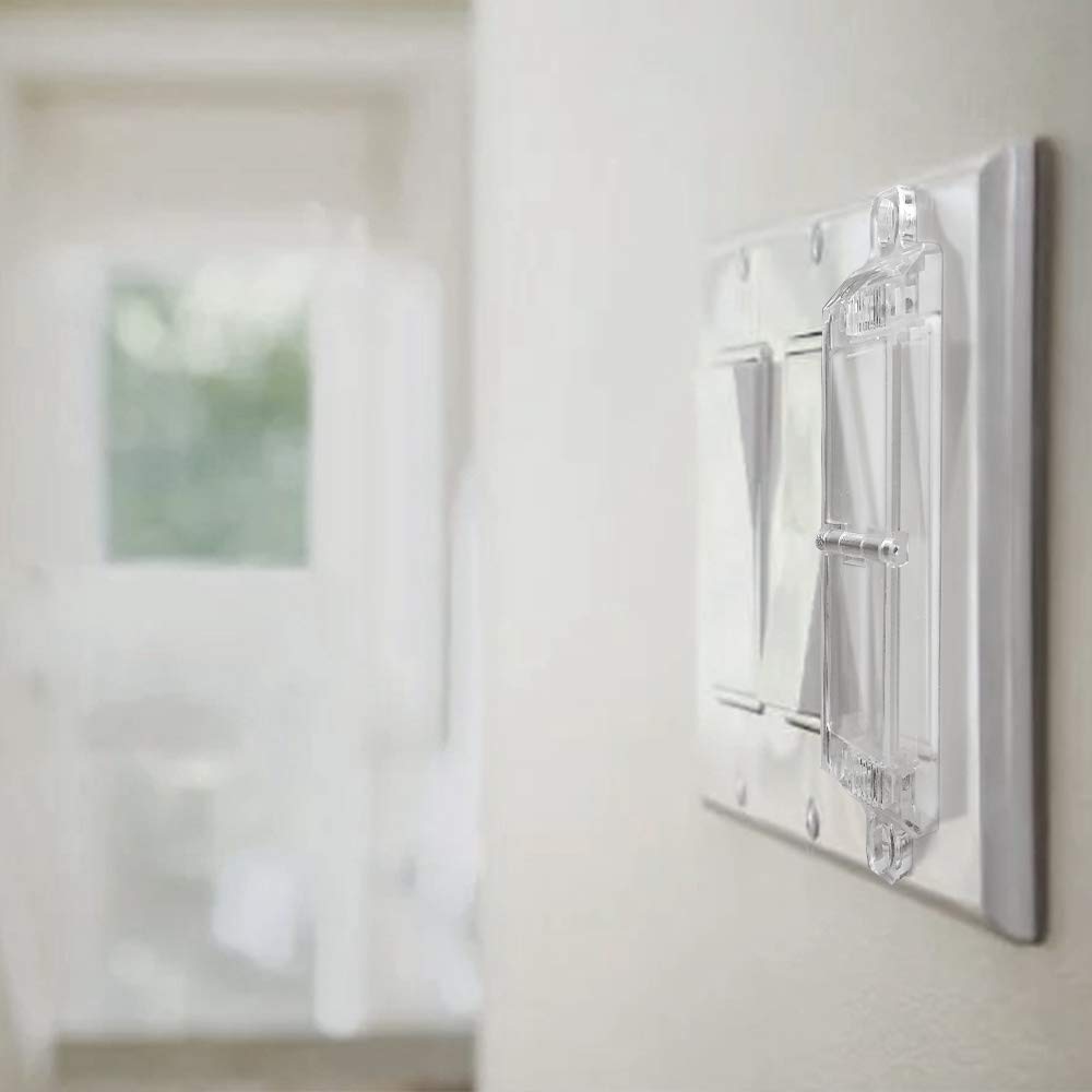 Rocker Light Switch Guard, Ilivable Childproof Switch Plate Cover Guard Protects Your Lights From Being Accidentally Turned On O