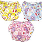 Lappu Kids Pvc Printed Diaper Padded Baby Nappy Panty Training Pants With Inner Cloth & Outer Plastic Reusable & Waterproof Pack
