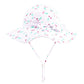 Baby Girl Sun Hat With Upf 50+ Outdoor Adjustable Beach Hat With Wide Brim Bucket Hats (12-24 Months, White Red Green)