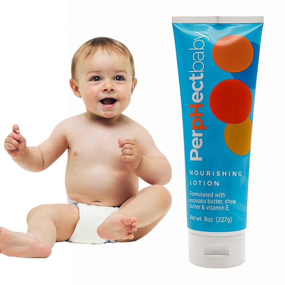 PerpHectBaby Nourishing, Moisturizing, Calming, Baby Dry Skin Lotion for Chapped & Cracked Skin Formulated with Cupuacu Butter, 