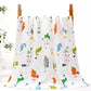 Hugh Ugoli Muslin Baby Bath Towel  Luxuriously Absorbent 6Layer Cotton Infant Towel, Gentle on Delicate Skin, Ideal for Newbor