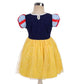 Dressy Daisy Princess Dress Up Clothes Halloween Fancy Party Tulle Skirt Summer Outfit With Cape For Toddler Girls Size 4T, Styl