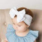 Insowni 8 Pack Big Bow Super Stretchy Nylon Headbands Turban Headwraps Hair Accessories For Baby Girls Toddlers Infants Kids