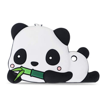 AmazingM Panda Sensory Chew Teether for Boys and Girls,Food Grade Silicone Safety Pendant Chewy Teething Toy for Kids with Autis