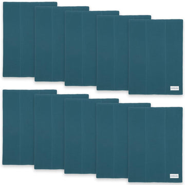 Comfy Cubs Baby Burp Cloths Set (Pack Of 10) - Large, 6-Layer, Ultra Absorbent 100% Cotton For Baby Spit-Up, Drool, And Messes -