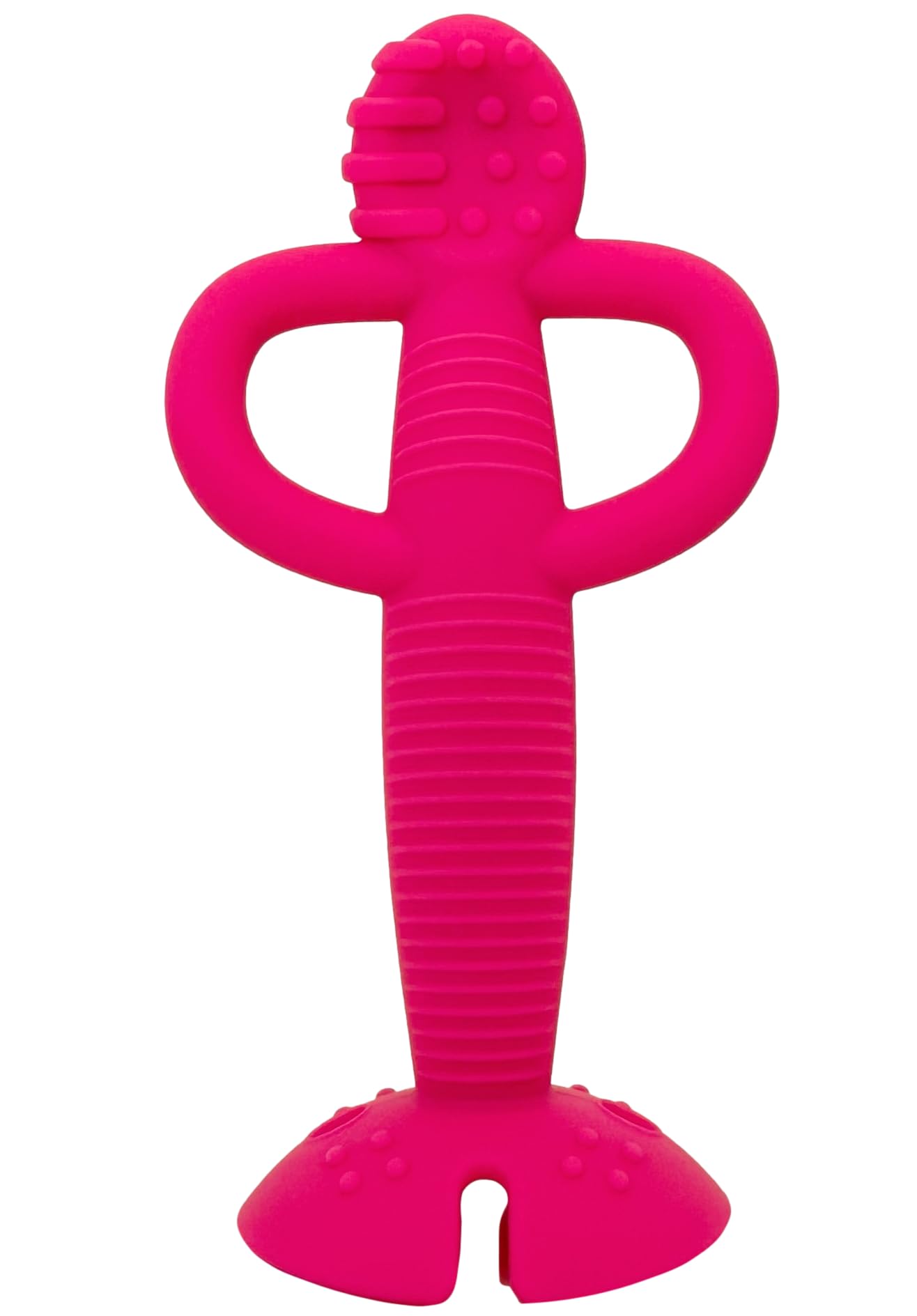 Busy Baby Teething Spoon - 2-in-1 Teether and Training Spoon for Self Feeding, Dishwasher Safe, BPA Free, Food Grade Silicone (P