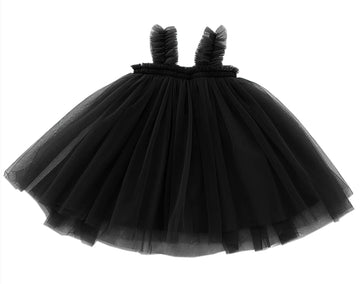 Jnklwpjs Toddler Girls Tutu Dress Baby Tulle Sundress Infant Party Princess Dresses Black 90Cm