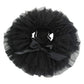 Bgfks Baby Girls Soft Fluffy Tutu Skirt With Diaper Cover,Toddler Girl Tutu Skirt Sets With Flower Headband.(Black,6-12 Months)