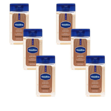 Vaseline Cocoa Radiant Replenishing Oil Gel with Pure Cocoa Butter, Travel Size, 1.69 fl oz, 6 Pack