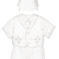Igirldress Baby Toddler Boys Christening Short Sleeve Set 3-6Mos