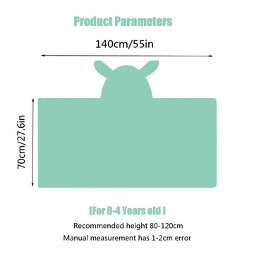 Yebon Kids Hooded Towel Soft Absorbent Bath Towel With Cute Frog Design For Babie, Toddler, Infant Perfect Shower Gifts For Boys