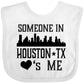 Inktastic Houston Texas Someone Loves Me Skyline Baby Bib White 35Ecc