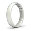 Enso Rings Thin Elements Silicone Ring Infused With Precious Elements - Stackable Wedding Engagement Band - 43Mm Wide, 175Mm Thi