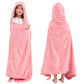 Hiturbo Kids Hooded Fleece Towel: Soft Plush Pool Beach Towel Wrap - 50'X30' Toddler Bath Blanket For Boys Girls 3-12 Years (P