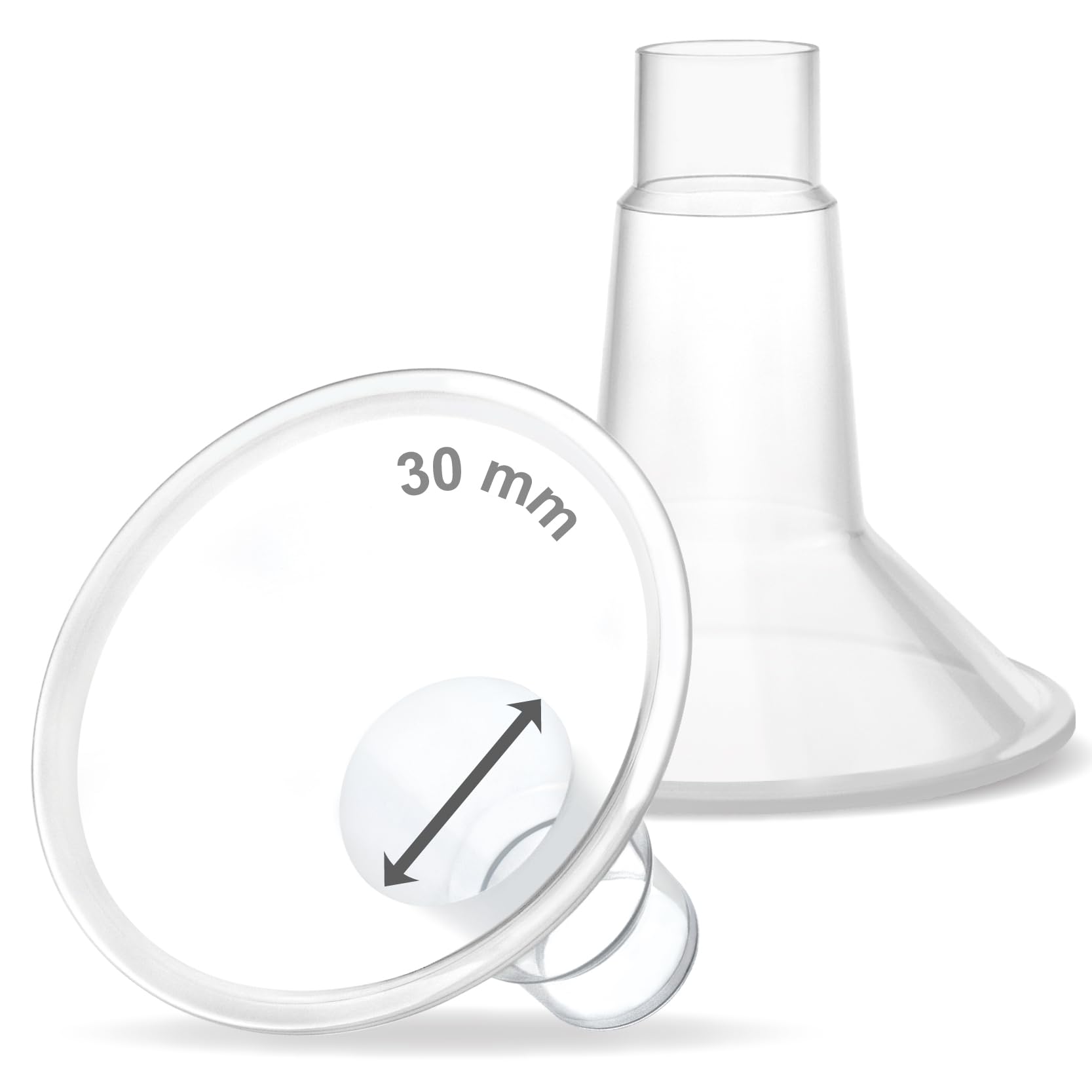 Maymom MyFit 30mm Two-Piece Design Large Breastshields, Compatible with Medela Breast Pump; Ideal for HandsFree Bra; Not Origina
