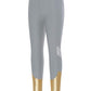 FEESHOW Kids Girls Metallic Splice Sports Dance Leggings Pants Athletic Workout Active Yoga Compression Tights Grey&Gold 910 Ye