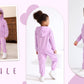Happy Town Toddler Fall Outfits For Girl Boy Long Sleeve Hoodie Top And Long Sweatpants Set Toddler Sweatsuit (Solid Color-Lilac