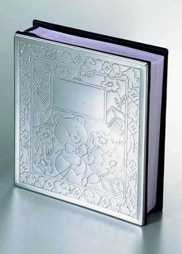 Bright Baby Icon Album, Chrome Plated Holds 100 4' X 6' Photos (Set Of 3)