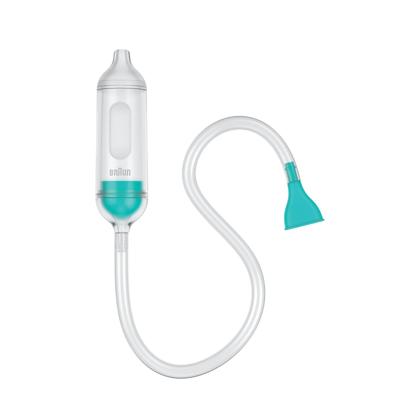 Braun Manual Nasal Aspirator - Mucus Remover, Blocked Nose Relief, Manual Suction Power, 2 Nose Tip Sizes, Newborn, Baby, And Ch