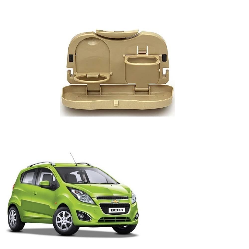 Stylish Foldable Compact Car Back Seat Tray for Food/Drinks/Cup/Bottle Holder Universal Pack of 1 Suitable for Chevrolet Beat