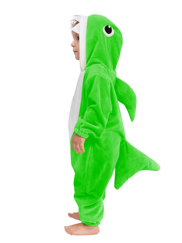 Hsctek Baby Shark Costume, Baby Shark Infant Costume For Boys Girls, Baby Halloween Costume For Toddler Newborn Green, 6-9Months