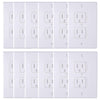Austor 12 Pack Baby Safety Electric Outlet Covers Baby Safety Self Closing Wall Socket Plugs Plate Alternate For Child Proofing