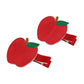 Apple Bow Clips Baby Girls Fruit Hair Pin Apple Hair Clips Baby Fruits Ribbon Bows BBG88 (Set-G)