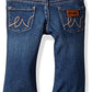 Wrangler Baby Girls' Skinny Jean, Medium Blue, 18 Months