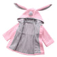 Urtrend Baby Girl'S Toddler Winter Coat Jacket Outerwear Ears Hoodie(Tag 8/80,Pink)