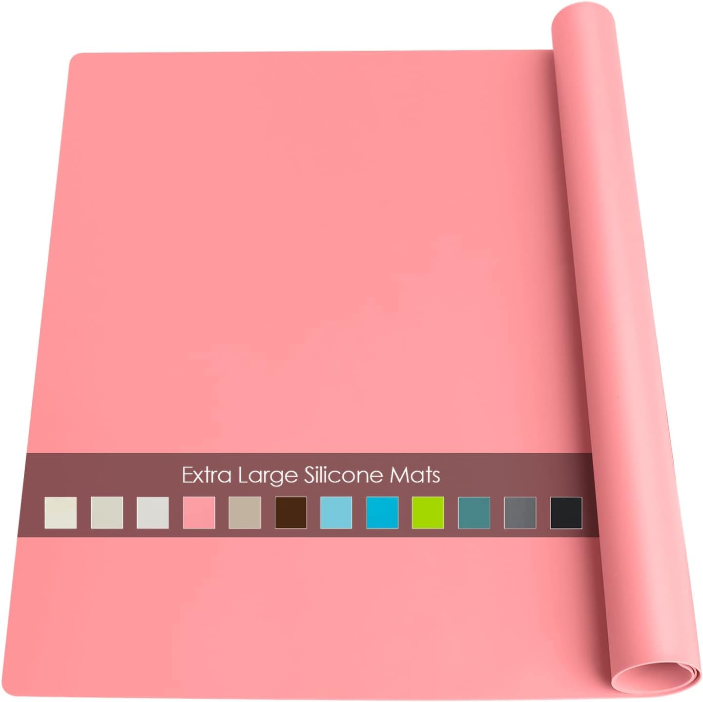 Extra Large Silicone Mats For Kitchen Counter, 27.6'' X19.7'' Silicone Placemats For Kids, Nonstick Silicone Mat For Baking Craf
