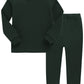 Vaenait Baby Kids Toddler Cotton Sleepwear Pajama Pjs 2Pcs Set Basic Darkgreen Js
