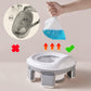 Honboom Kids Travel Potty | Foldable Car Potty | Potty Training Toilet W/Travel Bag & Potty Liners For Indoor And Outdoor (Gray)