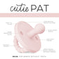 Ryan & Rose Cutie Pat Pacifier Teether (Bulb, Pink)