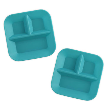 Kiddiebites | 100% Silicone Plates For Babies & Kids | Made In The Usa | Bpa, Bps, Lead, Cadmium, Pvc, & Phthalate Free | Childr