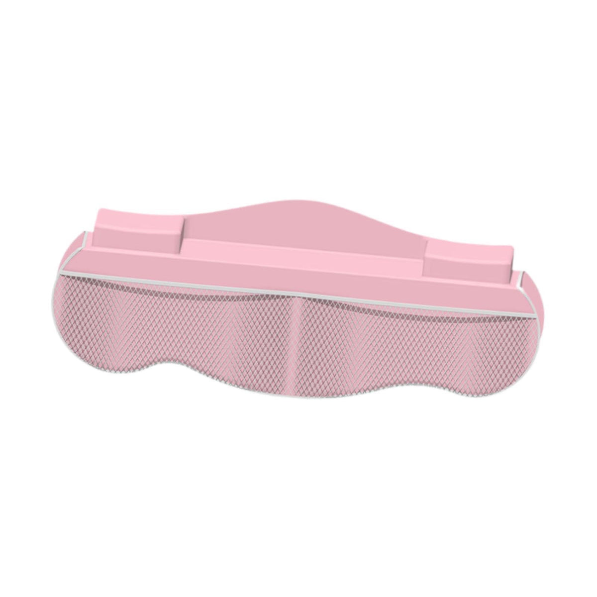MYADDICTION Bathtub Splash Guard with Mesh Pockets Accessory Bath Toy Organizer for Kids Pink