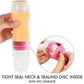 Matyz 2 Pcs Silicone Baby Food Dispensing Spoon (Pink, 4Oz/120Ml) Squeeze Feeder With Spoon - Spoon Bottle For Baby - Baby Spoon