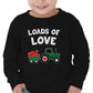 Loads Of Love Boys Valentines Day Shirt Toddler Valentine Long Sleeve Shirts 4T Black