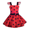 Dressy Daisy Girls Polka Dots Ladybug Dress Up Costume Birthday Halloween Christmas Fancy Party Outfit Size 6X-8 Red