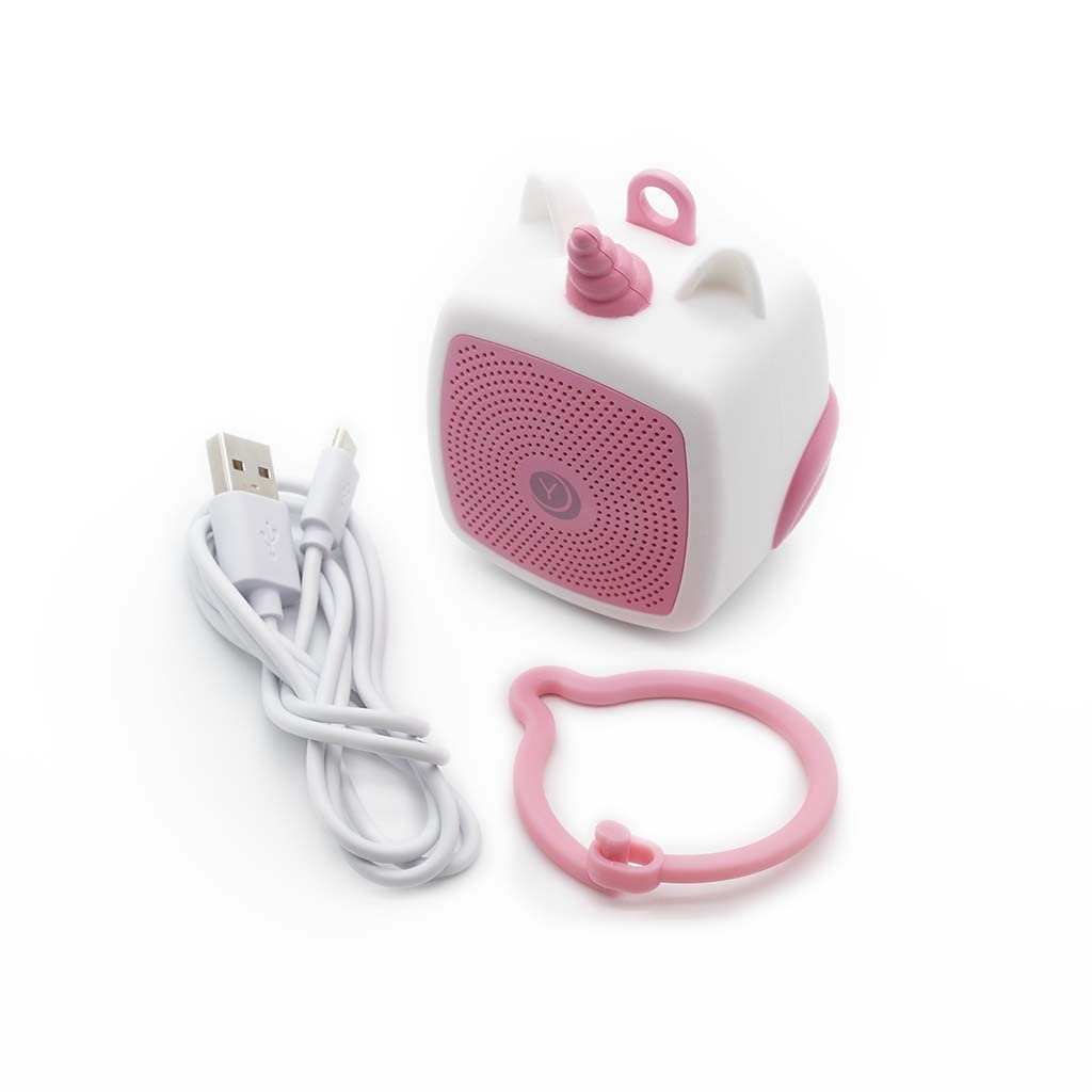 Yogasleep Pocket Baby Soother Unicorn, White Noise Machine, 6 Soothing Sounds & Timer for Better Sleep, Includes Brown Noise & L