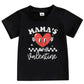 Kids Toddler Baby Boys Girls Valentine'S Day T-Shirt Mama'S Valentine Love Heart Short Sleeve Top (Black, 4-5 Years)