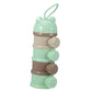 Imikeya Stackable Formula Dispenser - 4-Layer Milk Powder Container For Travel Light Green