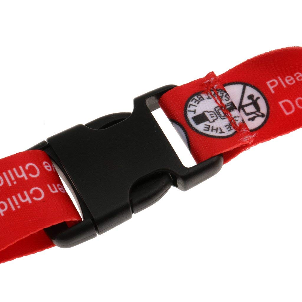 Hooshing 2Pcs Kids Baby Safety Seat Belt Adjustable Supermarket Shopping Cart Belt Chair Seat Belts Red